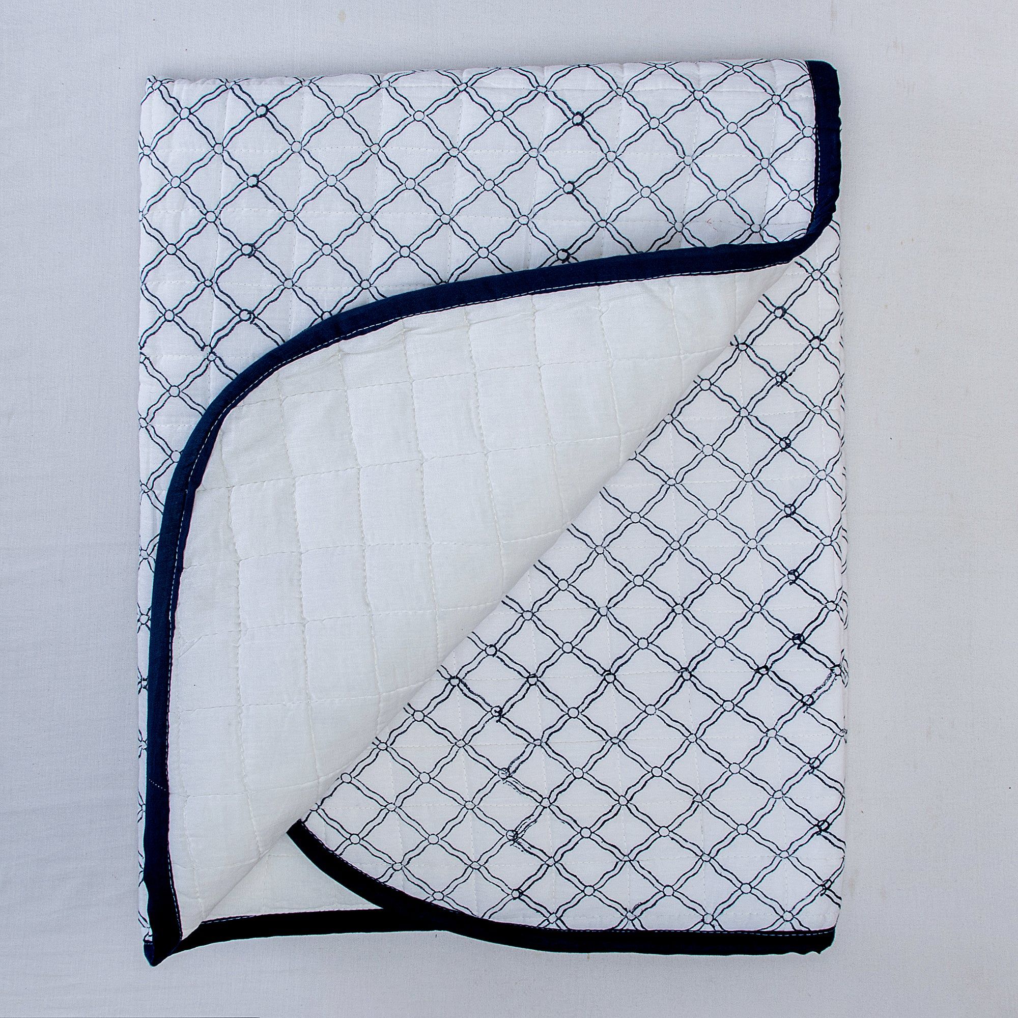 Check Printed Cotton Baby Blankets 126